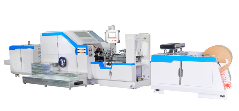 Adjustable Roll Feeding Square Bottom Paper Bag Machine 